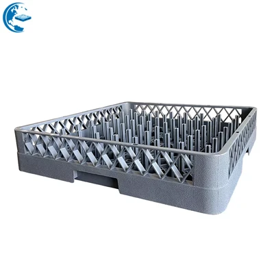 Plastik Dishwasher Trayred Wine Glass plen -Gwosè etajè