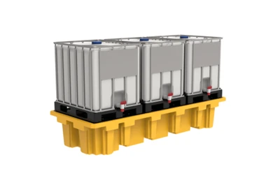 IBC Spill Containment Palette - 3 IBC Totes