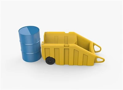 Endistriyèl 200L Tanbou Dolly ak Carter