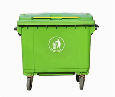 Endistriyèl wou poubèl ak kouvèti ak pedal