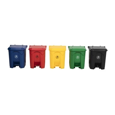 Plastik Multi Size Waste Bin ak kouvèti ak pedal