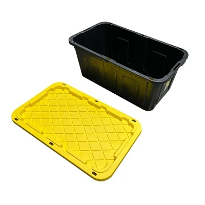 Tough Box Stackable Snap kouvèti plastik Depo