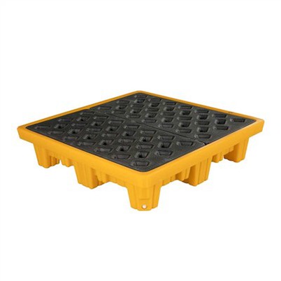 Avèk twou drenaj palèt plastik pou tanbou lwil oliv lou 1320x1320x300mm